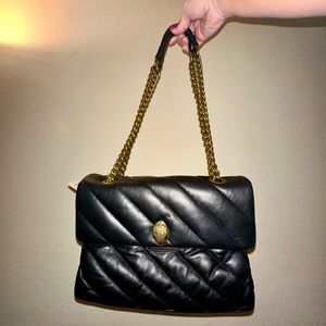 Kurt Geiger Black Kensington Quilted Shoulder Bag (retail $295)